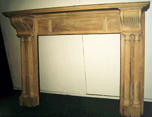 Fireplace Mantel Stripped Oak